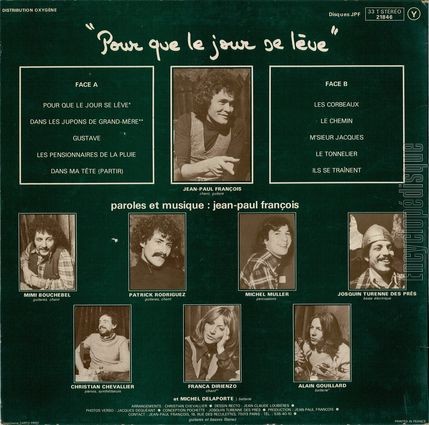 [Pochette de Pour que le jour se lve (Jean-Paul FRANOIS) - verso]