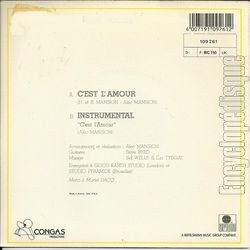 [Pochette de C’est l’amour (LOPOLD NORD & VOUS) - verso]