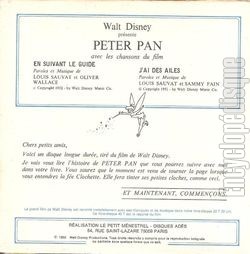 [Pochette de Peter Pan (JEUNESSE) - verso]