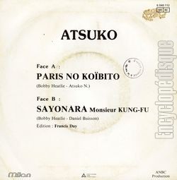 [Pochette de Paris no kobito (ATSUKO) - verso]