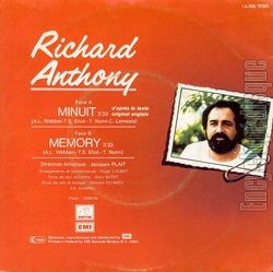 [Pochette de Minuit (Richard ANTHONY) - verso]