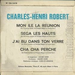 [Pochette de Mon Ile La R�union (Charles-Henri ROBERT) - verso]