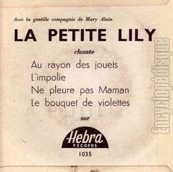 [Pochette de Mon petit cousin Andr (La petite LILY) - verso]