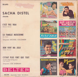 [Pochette de C’est pas vrai (Sacha DISTEL) - verso]