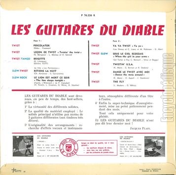 [Pochette de Percolator (Les GUITARES DU DIABLE) - verso]