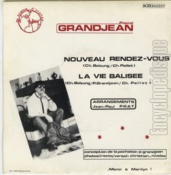 [Pochette de Nouveau rendez-vous (Pascal GRANDJEAN) - verso]