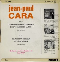 [Pochette de Les amoureux sont les mmes (Jean-Paul CARA) - verso]
