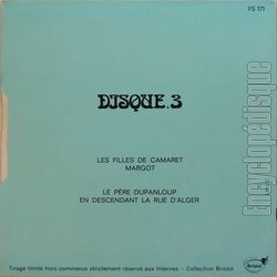 [Pochette de Chansons d’internat n 3 (COMPILATION) - verso]