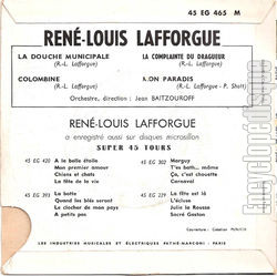 [Pochette de Colombine (Ren-Louis LAFFORGUE) - verso]