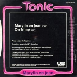 [Pochette de Marylin en jean (TONIC) - verso]
