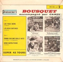 [Pochette de Les yeux noirs (BOUSQUET) - verso]