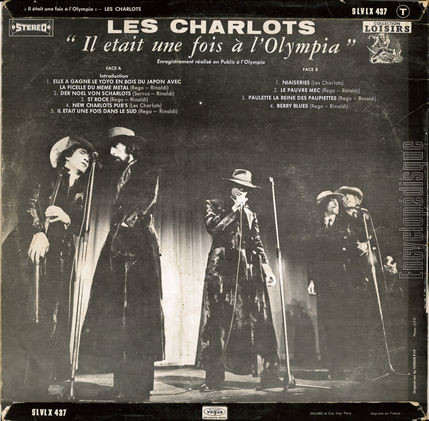 [Pochette de Il tait une fois  l’Olympia (Les CHARLOTS) - verso]