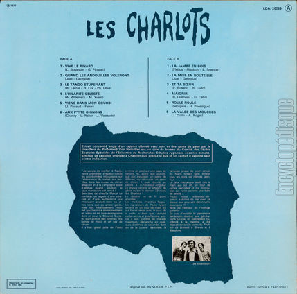 [Pochette de Et ta sœur (Les CHARLOTS) - verso]