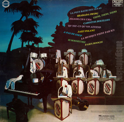 [Pochette de Premier album (Le GRAND ORCHESTRE DU SPLENDID) - verso]